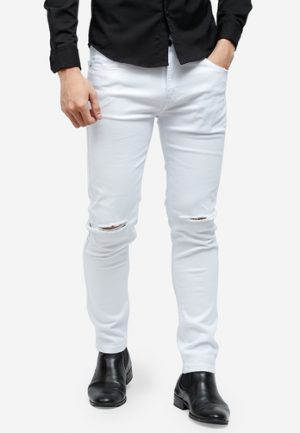 Quần jeans Titishop QJ157 màu trắng rách gối